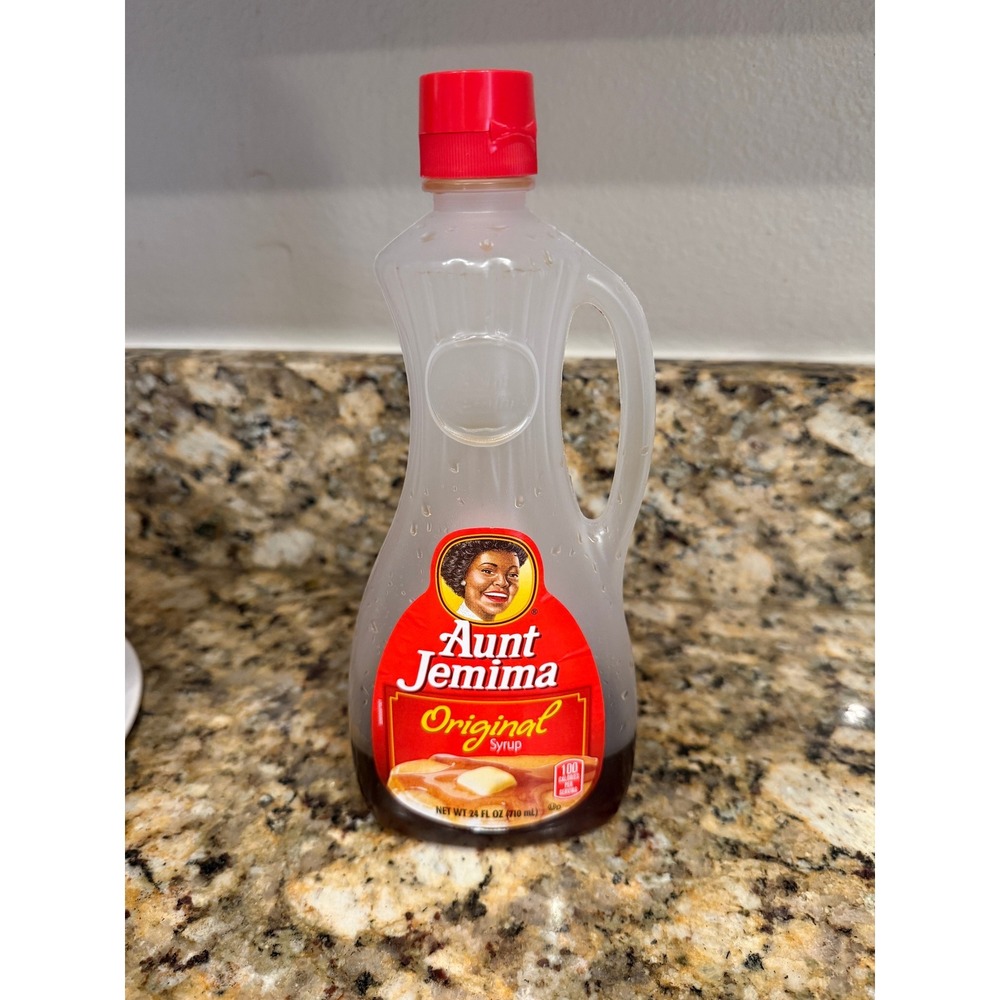 Aunt Jemima Original Syrup Bottle 24oz Vintage Discontinued Branding Collectible